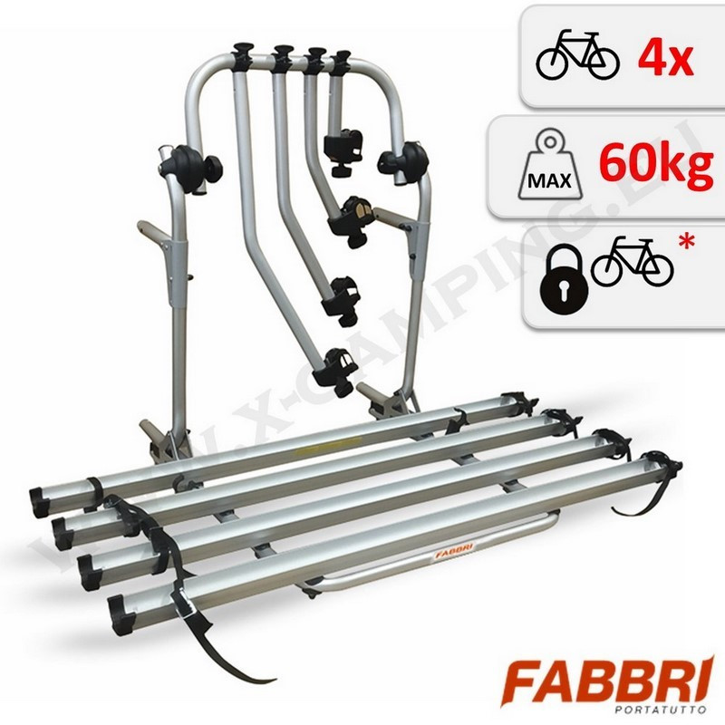 Bike Carrier for four Bikes for Motorhome Bici Ok Compatto Camper
