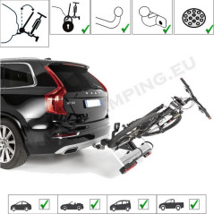 ALCOR 2 bike carrier for towbar for two bikes by MENABO