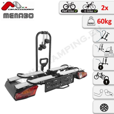 Bike Carrier Antares 2 from Menabo - Compact Platform to Transport e-Bikes