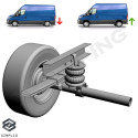 Luftfederung - Ein-Kreis-System ohne Kompressor und universal Blende for Iveco Daily Kastenwagen 2014-