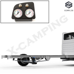 Luftfederung - Zwei-Kreis-System ohne Kompressor und fahrzeugspezifische Blende for Iveco Daily Kastenwagen 2014-