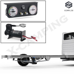 Luftfederung - Zwei-Kreis-System mit Kompressor und universal Blende for Iveco Daily Kastenwagen 2014-