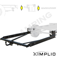 Rahmenverlängerung für Anhängerkupplung Ford Transit lange Radstand - FT150 1986-2000