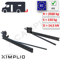 Frame extension for towbar