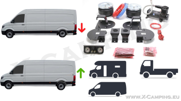 Additional air suspension for VW Crafter II type SY/SZ | MAN TGE by XIMPLIO